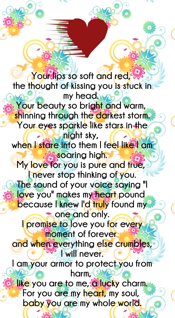 beautiful love poems for him
