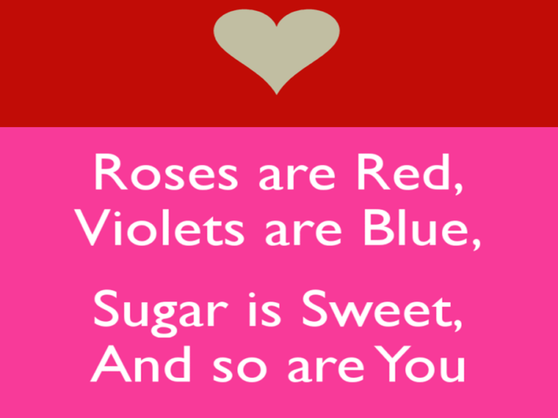 Roses are Red Violets are Blue Love Poems - Hug2Love