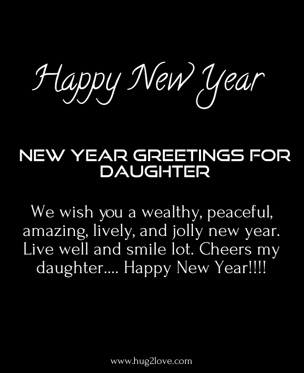 Happy New Year 2022 Daughter