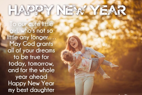 New Year SMS For Daughter