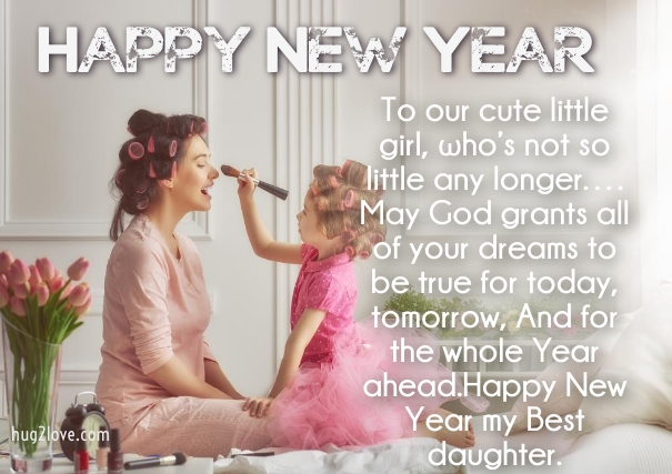 New Year Wishes For Daughter To Mom
