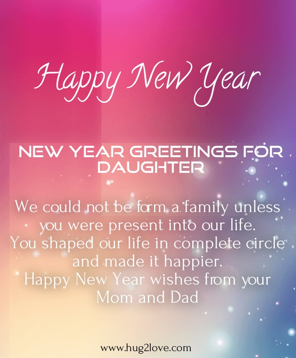 New Year 2022 Wishes Daughter