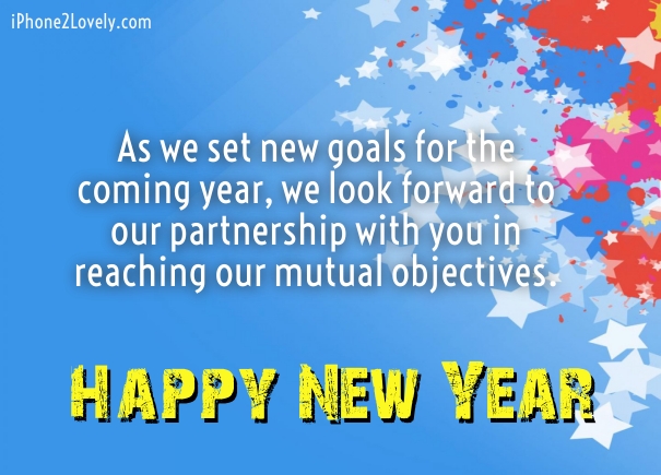 Business New Year Messages Wordings