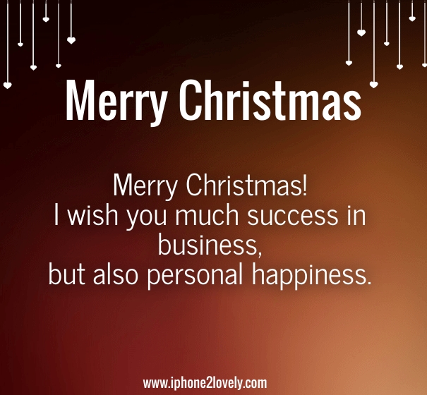Christmas Messages For Boss