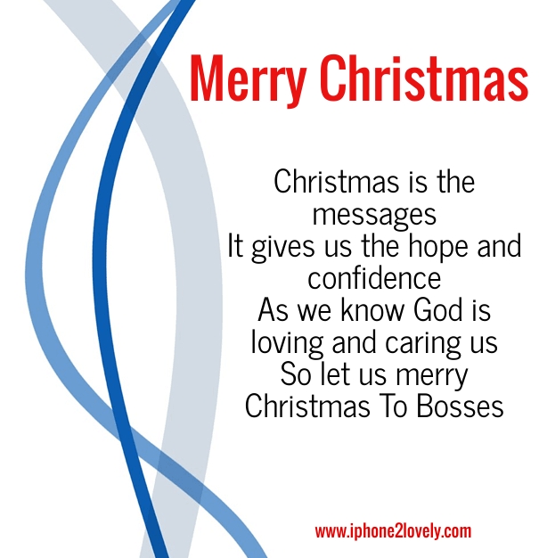 Christmas And New Year Greetings For The Boss