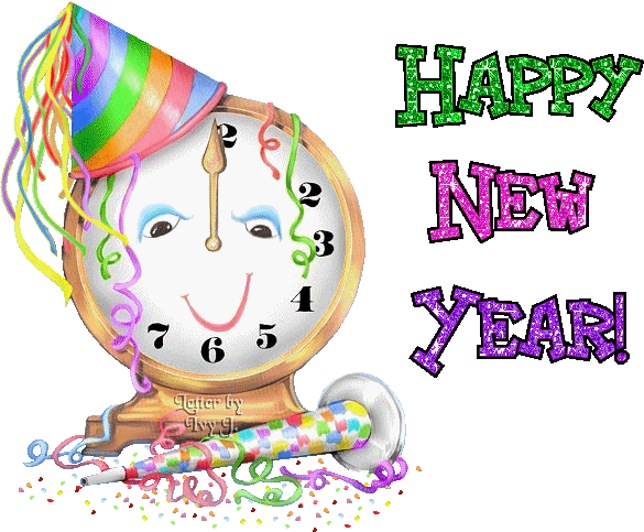 Clock Animation Gif New Year 2016