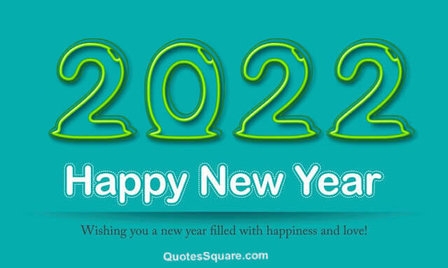 Happy New Year 2022 Short Wishes Image