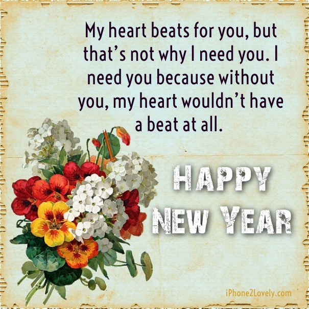 Happy New Year To Lover Wishes Quotes