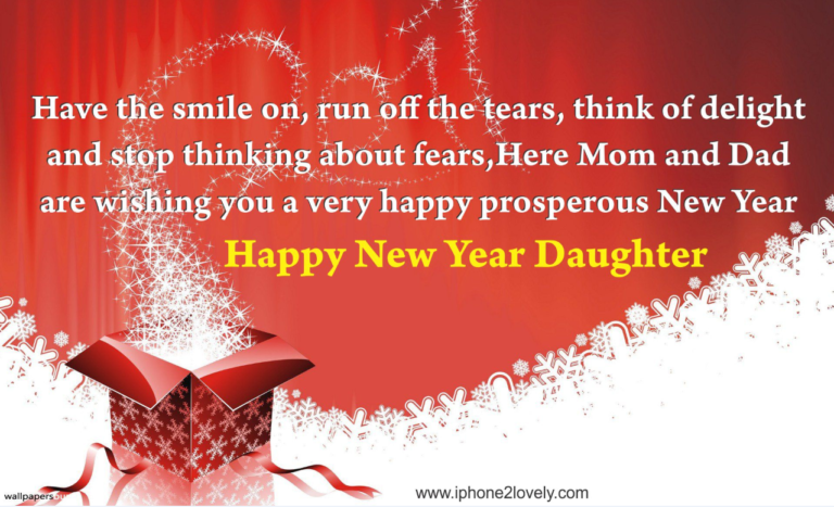 Happy New Year Greetings Message For Daughter 