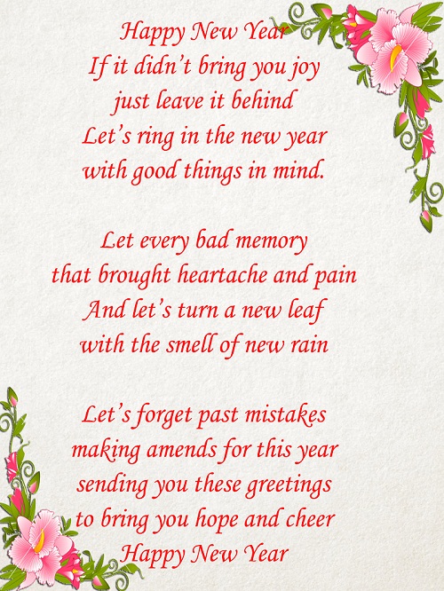 Cute New Year Poems