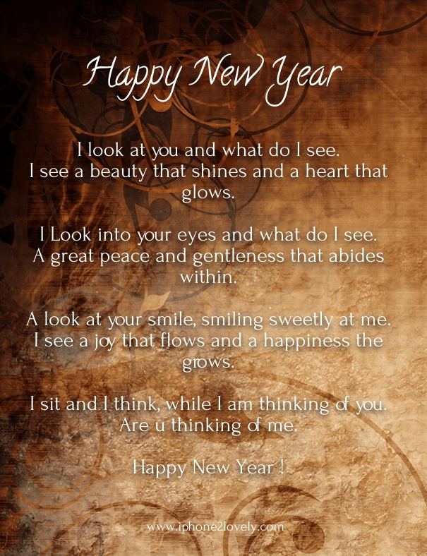 Happy New Year Love Poems For Him 2021