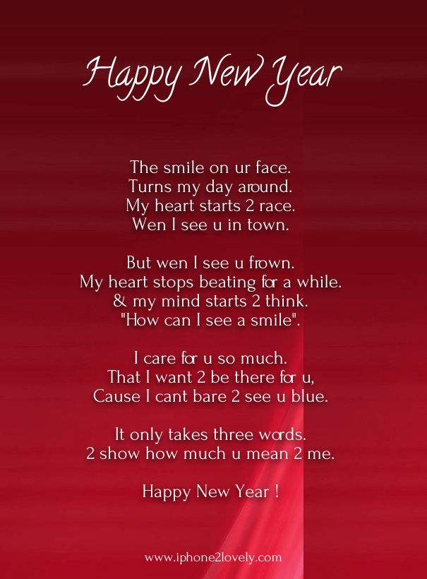 New Year 2021 Poem For Him