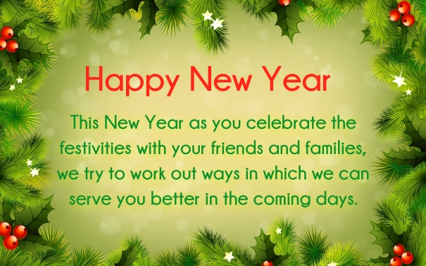 New Year Greetings For Customers