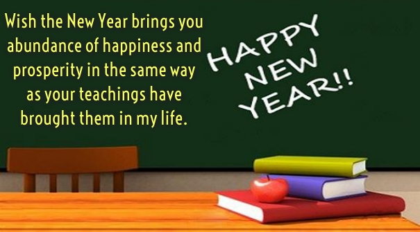 New Year Wishes For Teacher