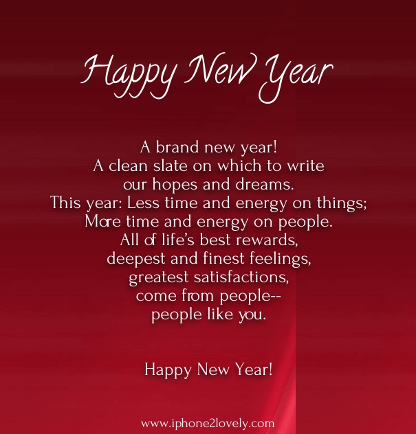 New Year Wishes Poem
