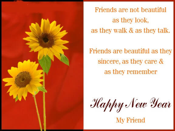 Yellow Flowers New Year 2016 Ecards