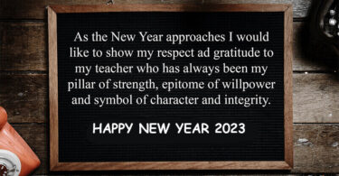 Best New Year 2023 Wishing Message For Teachers And Mentors