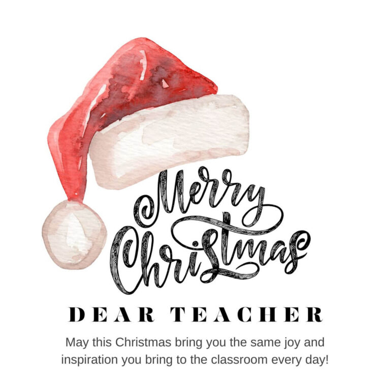 Christmas Greeting Wishes For Teachers 2023 24