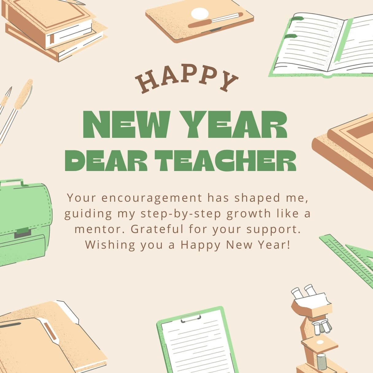 2024 Happy New Year Wishes To Mentor Or Teacher