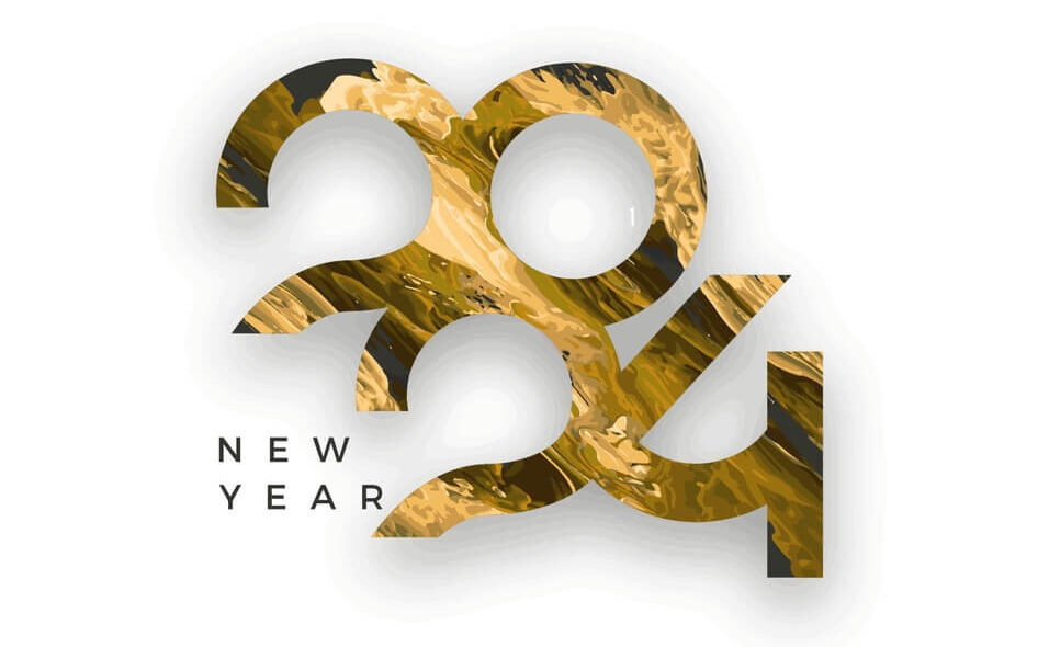2024 New Year Background Hd