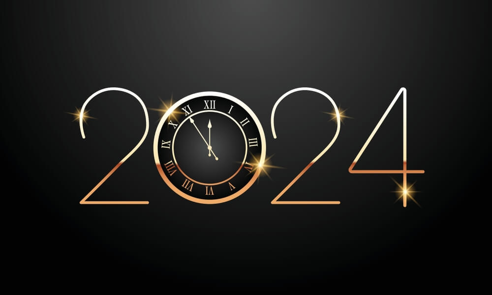 2024 New Year Clock