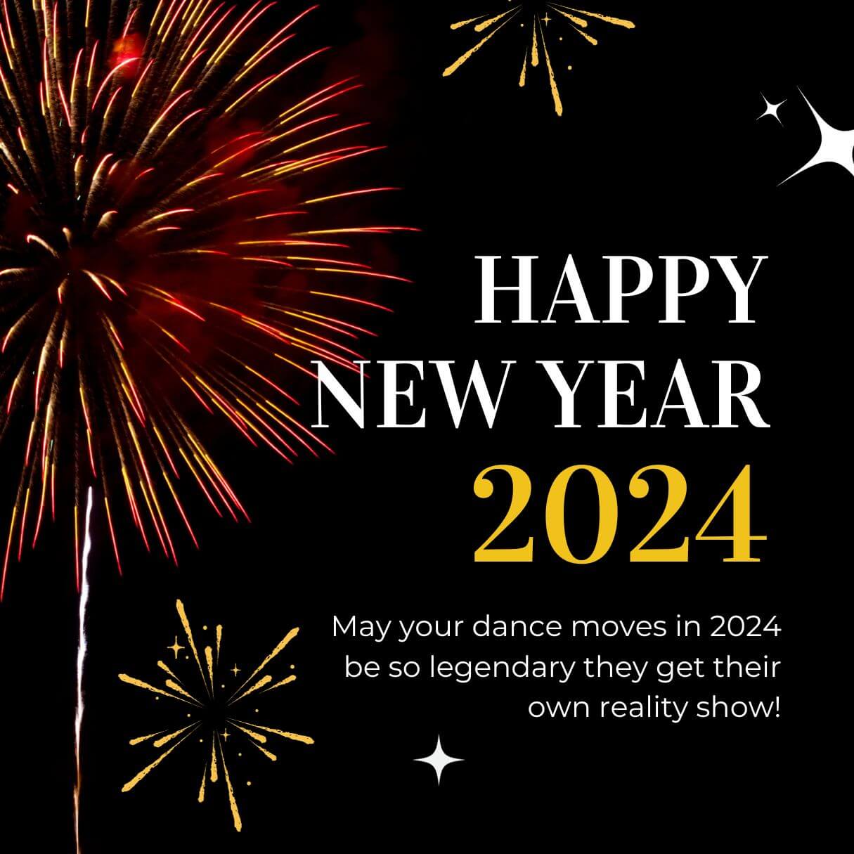 Funny Happy 2024 New Year Greetings