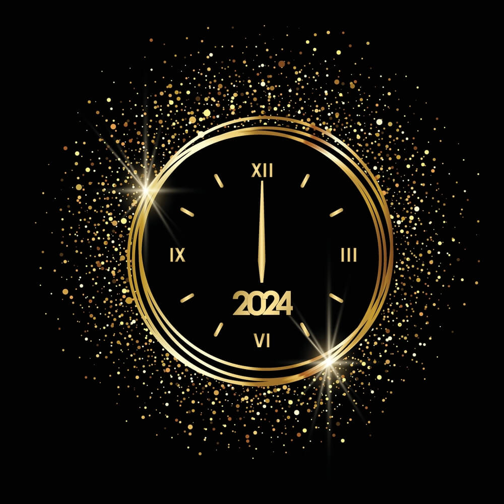 New Year 2024 Countdowns Clocks