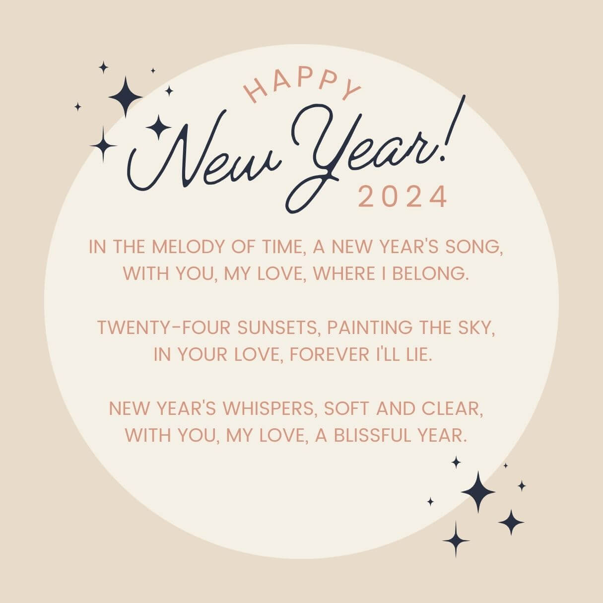 Romantic Happy New Year Love Poems For Him 2024