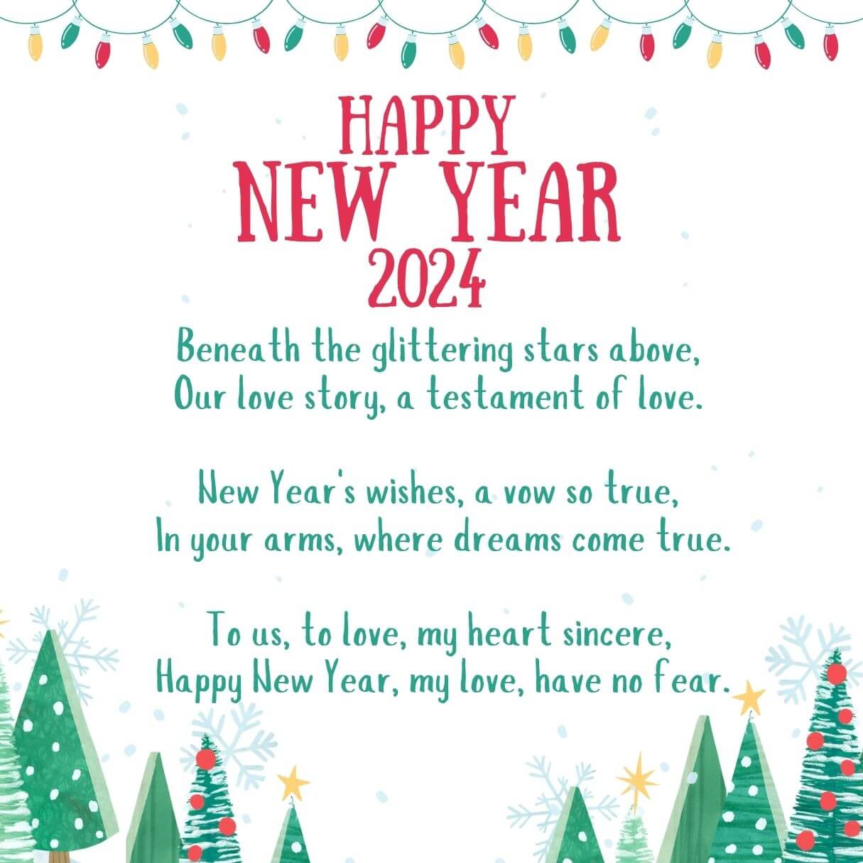 Romantic New Year Love Poems 2024 For Boyfriend