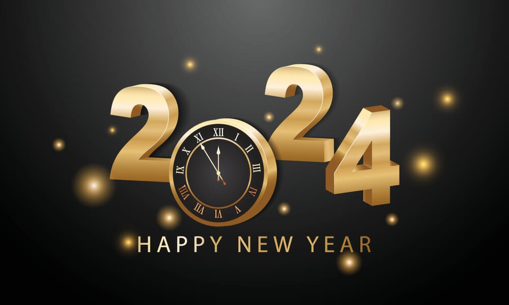 New Year 2024 Clock