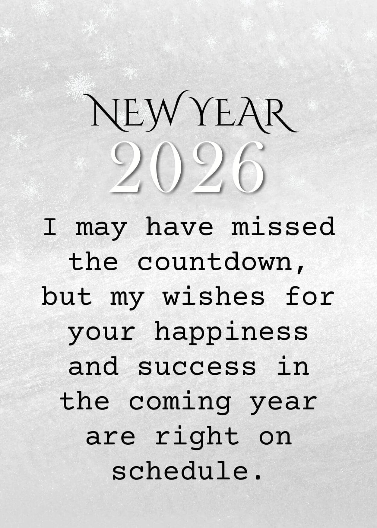 Late Happy New Year 2026 Greetings
