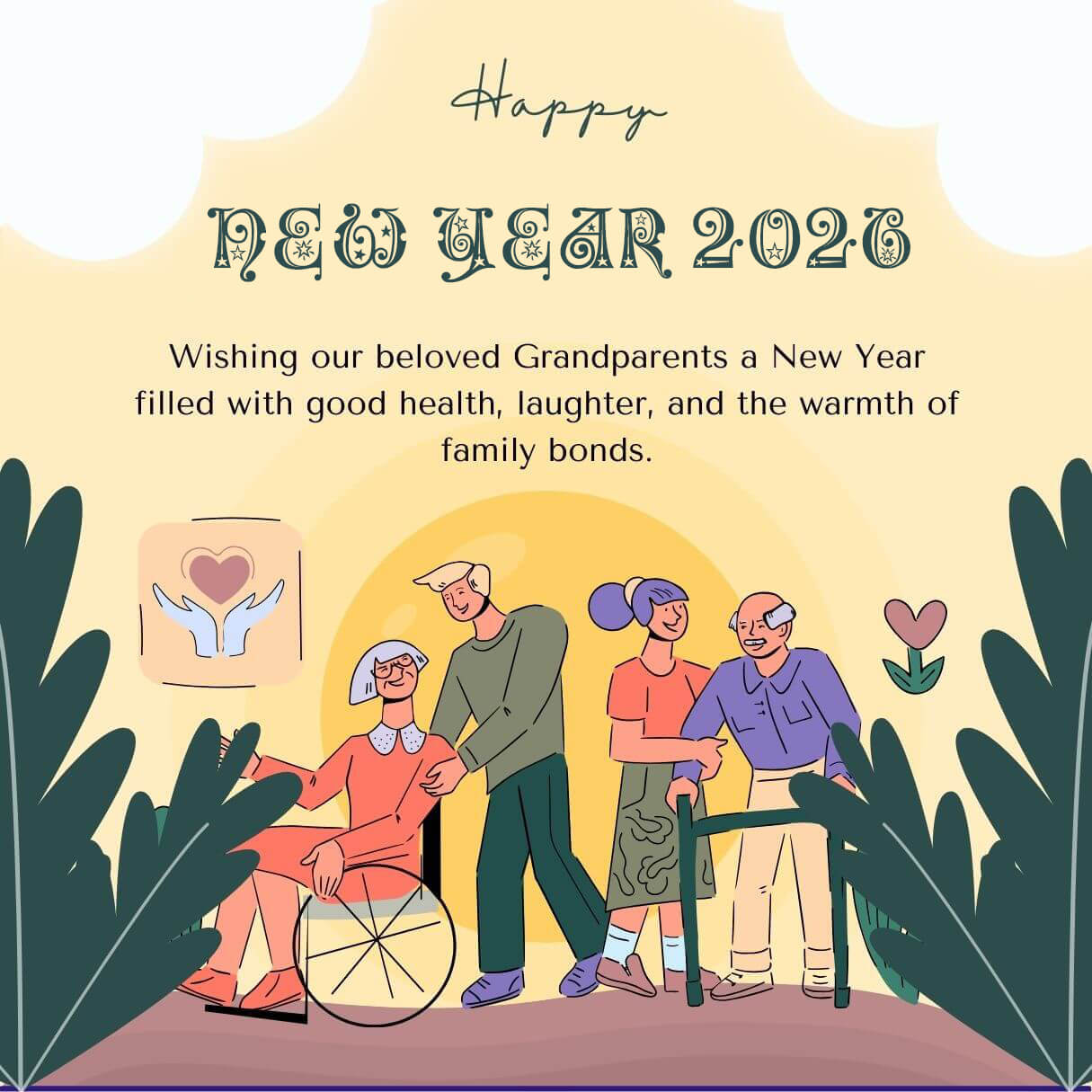Happy New Year 2026 Wishes For Grandparents