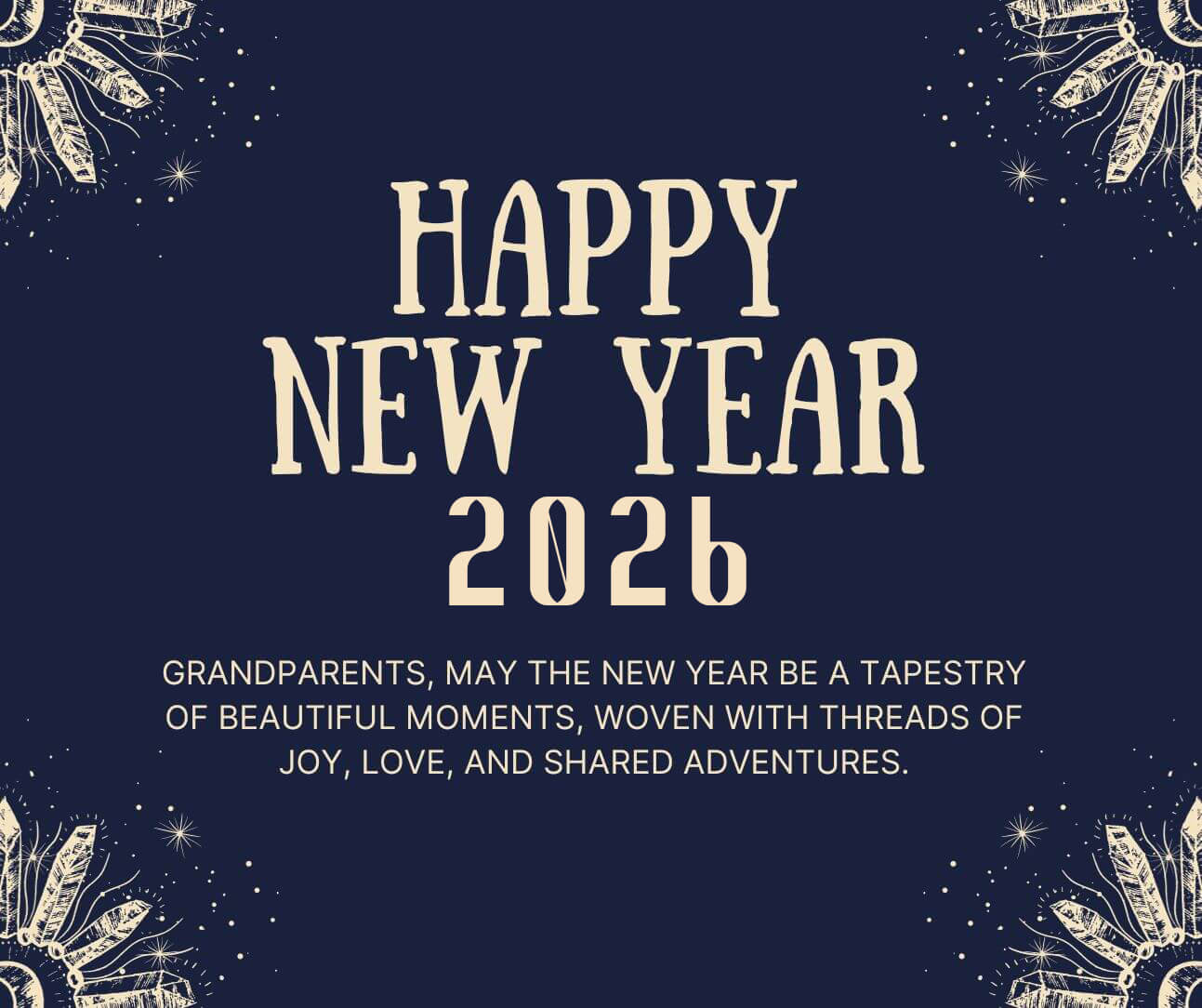 Lovely Happy New Year Wishes 2026 For Grandparents